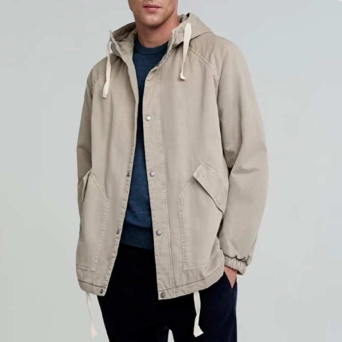 Scalpers Parka Scnew Ray de hombre ligeramente acolchada con capucha integrada