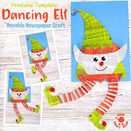 Manualidades Navidad Elfo Periodico