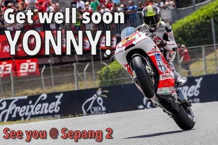Yonny Hernandez se perderá el test de Sepang tras una caída