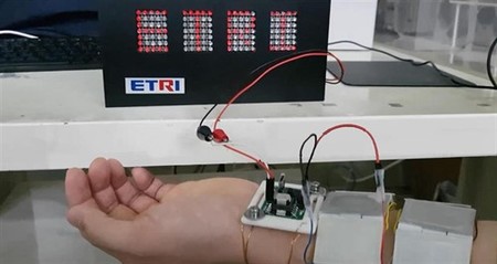 Este módulo puede convertir la energía térmica del cuerpo en electricidad