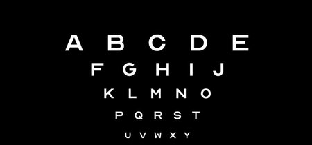 Descarga esta tipografía gratuita inspirada en la que utilizan los oculistas para revisar la vista 