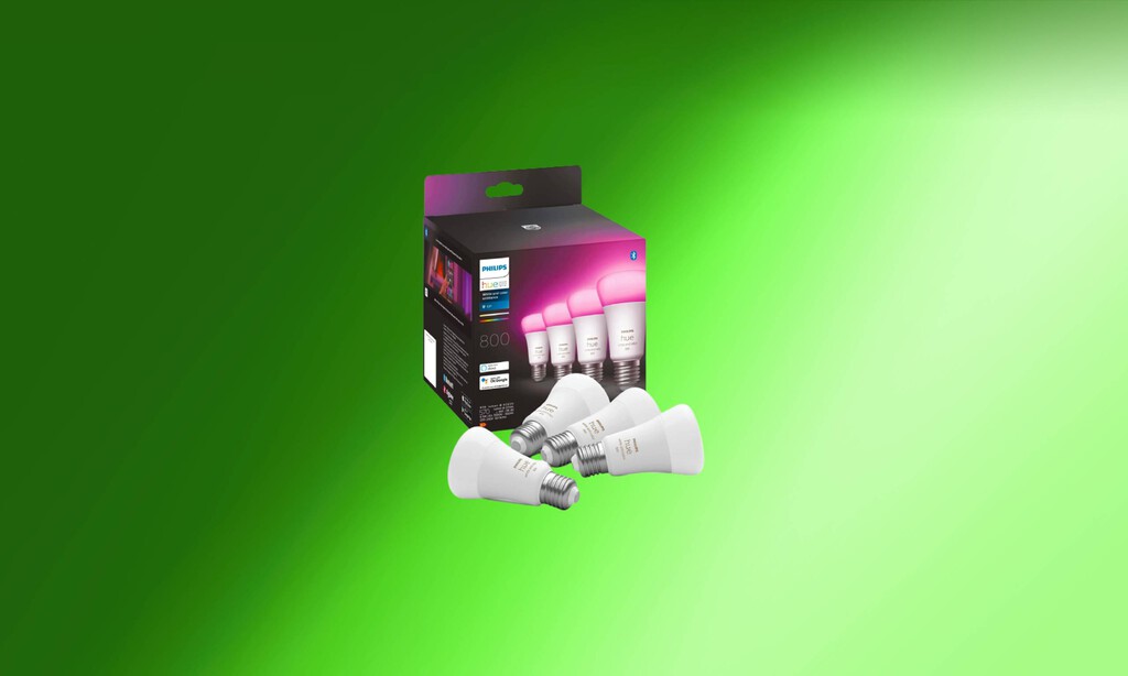 Amazon tiene rebajadísimo este pack de 4 bombillas inteligentes Philips Hue: controla la iluminación de tu hogar con la voz gracias a este chollo