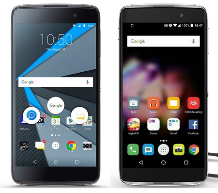 Alcatel Y Blackberry