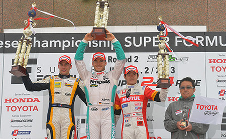 Podio 2013 Autopolis Super Fórmula