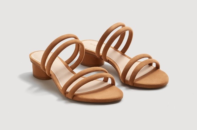 sandalias tacon medio