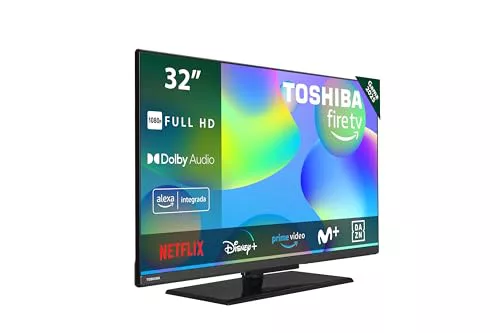 Toshiba 32LF3F63DAE Smart Fire TV 32 Pulgadas (Full HD 1920 x 1080, HDR10, Control de Voz Alexa, Bluetooth, Airplay)