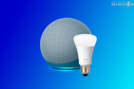El nuevo y rediseñado altavoz "inteligente" Echo de Amazon con la bombilla Philips Hue está 30 euros más barato