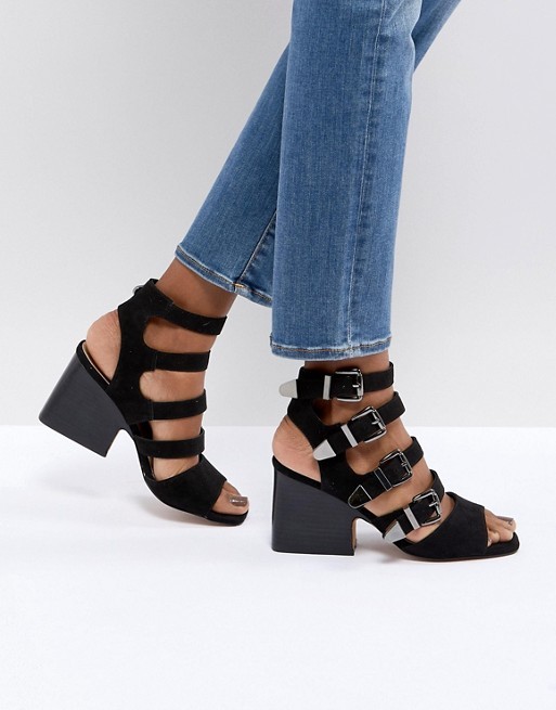 sandalias negro lowcost