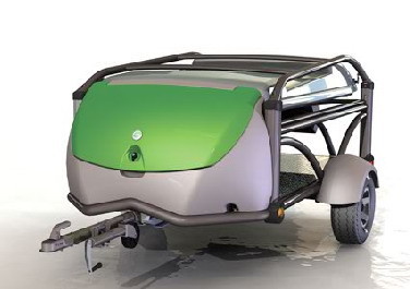 Remolque de coche para camping y actividades deportivas