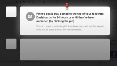 Tumblr amplía su oferta para resaltar contenidos con los pinned posts