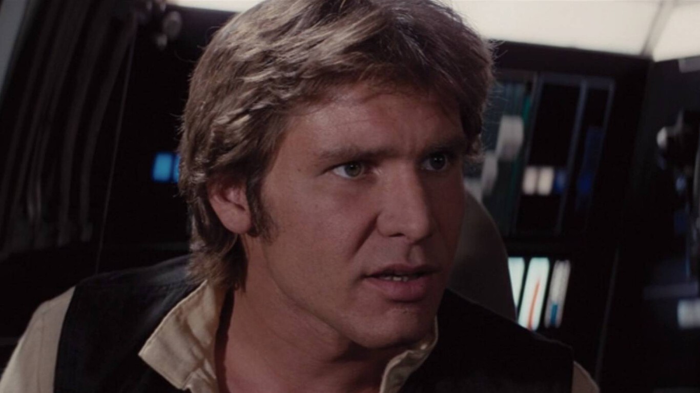 Harrison Ford en 1977, año del estreno de Star Wars