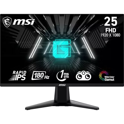 MSI G255F - Monitor Gaming de 24.5", FHD (1920x1080), 180 Hz / 1ms