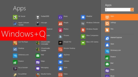 Accede a las aplicaciones instaladas con Windows+Q