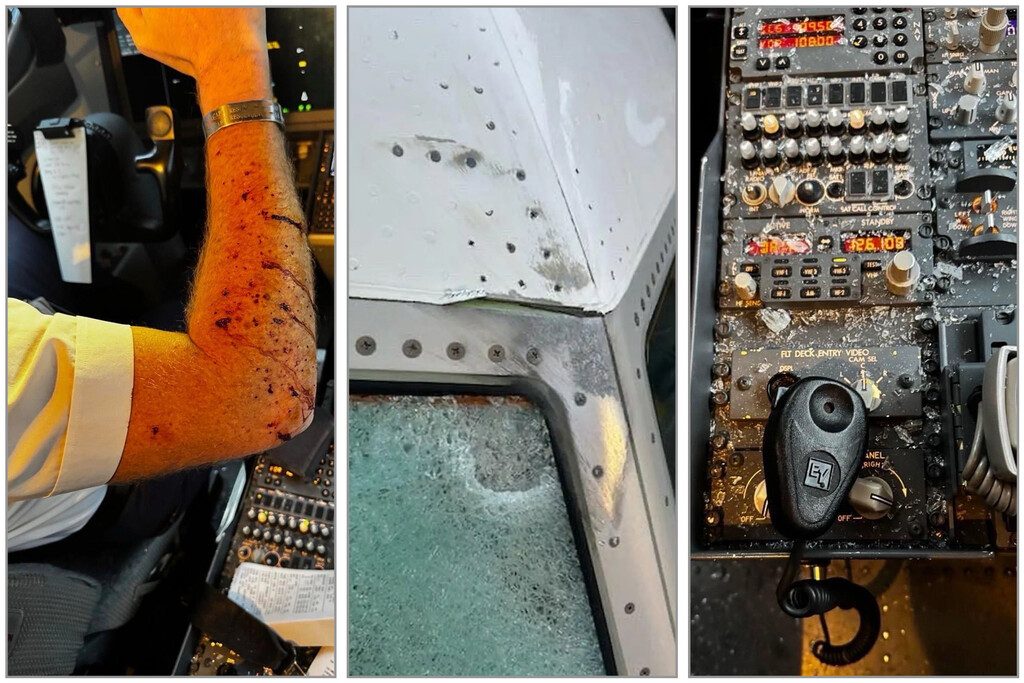 Algo ha impactado contra un Boeing 737, hiriendo al piloto. Lo verdaderamente inaudito: ocurrió a 11.000 metros