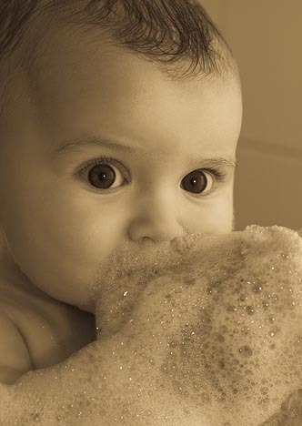 La foto de tu bebé: Julia entre burbujas