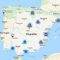 Google Maps añade 240 nuevos puntos de carga para coches eléctricos en España, distribuidos así en el mapa