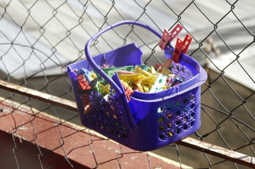 reutilizar cesta de pinzas