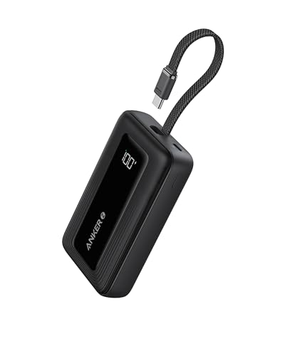 Anker 30W Power Bank 10000mAh, Bateria Portatil con Cable USB C