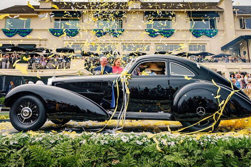 Un Mercedes-Benz 540K Autobahn Kurier con matrícula española ha ganado el Concurso de Elegancia de Pebble Beach, y esta es su historia