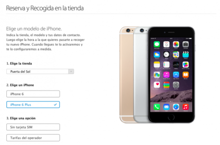 Apple abre en España el servicio de reserva y recogida en tienda para los nuevos iPhone 6