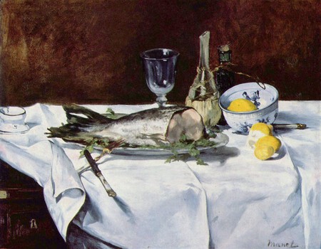 Edouard Manet Stilleben Mit Lachs