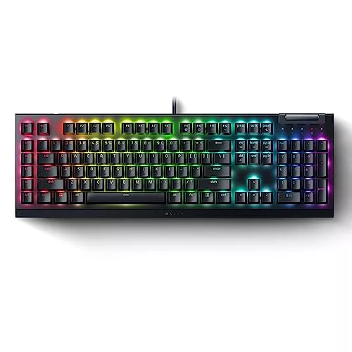Razer BlackWidow V4 X - Teclado mecánico gaming - Razer Snap Tap (Switches mecánicos amarillos Razer, 6 teclas macro dedicadas, Teclas de ABS de doble inyección, Chroma RGB) ES-Layout | Negro