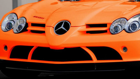 Oranje Brabus Mercedes McLaren SLR Roadster