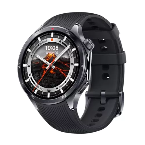 OPPO Watch X2 Smartwatch – Pantalla AMOLED 1.5” | Batería hasta 16 días | Google Apps & Wear OS | ECG, SpO2 & 100+ deportes | Resistente IP68 & 5ATM - Negro
