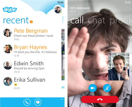 Skype para Windows Phone 8 se actualiza pero sigue aún en fase beta