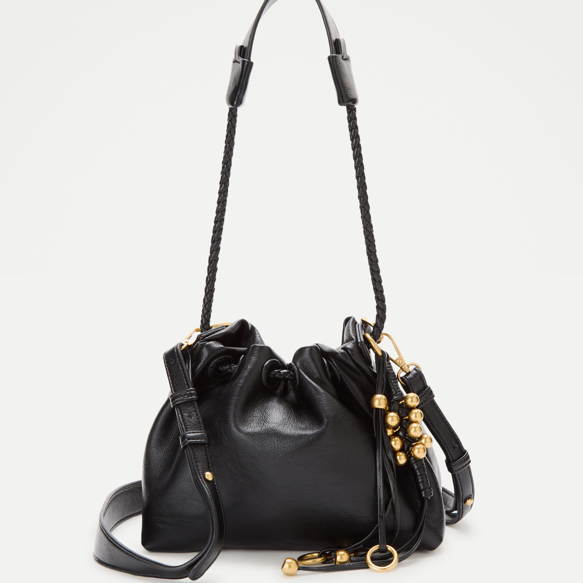 Bolso bandolera efecto piel con colgantes decorativos - Tintoretto 