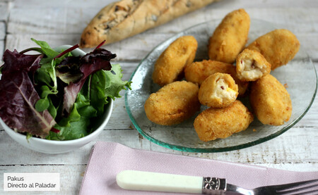 Ham and hard-boiled egg croquettes