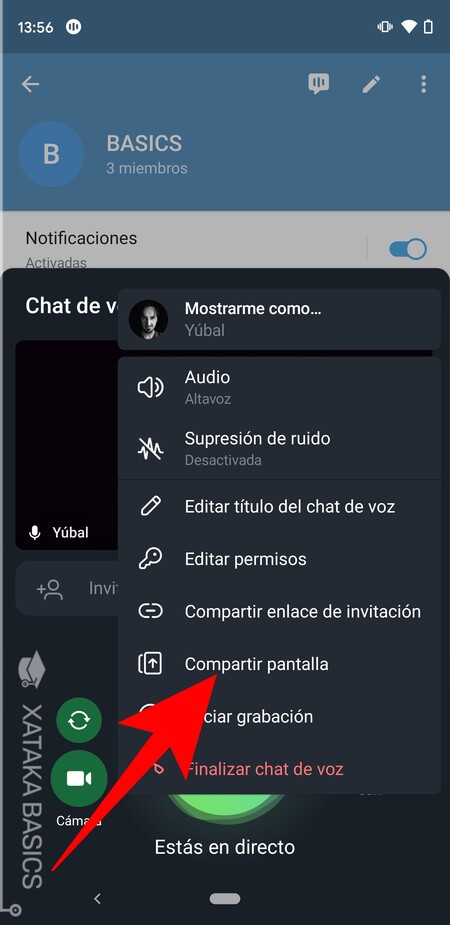 Compartir pantalla