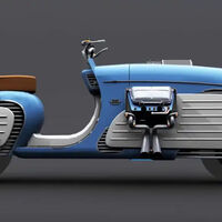 Unos rusos han fusilado la Vespa al estilo soviético. Tiene un motor diésel que suena como un tractor, pero realmente es un scooter