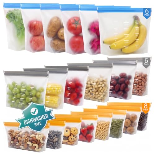 Luhuuxmu 20 Bolsas Congelacion Silicona