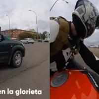 Saber quien tiene preferencia en una rotonda siempre es un problema. Este vídeo real entre moto y coche resuelve la discusión