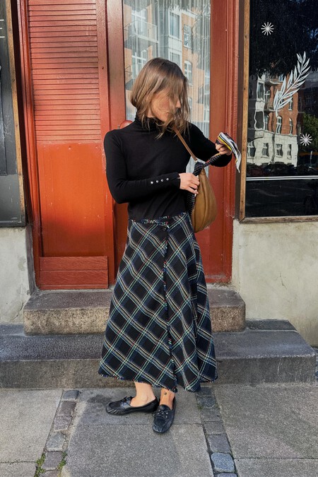 falda cuadros