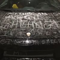 Así han dejado los visitantes de un museo danés a este pobre Lamborghini Gallardo