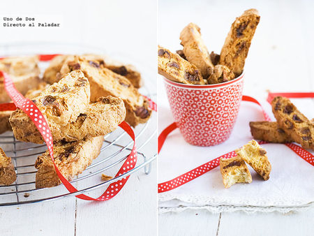 Biscotti de higos y almendras. Receta de Navidad