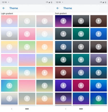 Gboard ダークライト グラデーション