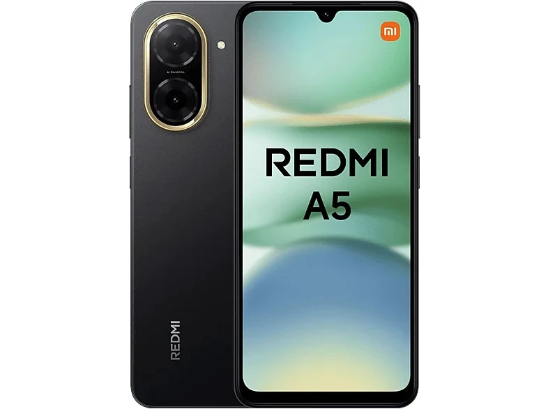 Móvil - Xiaomi Redmi A5, Negro, 128GB, 4GB RAM, 6.88" HD+, , 5200 mAh