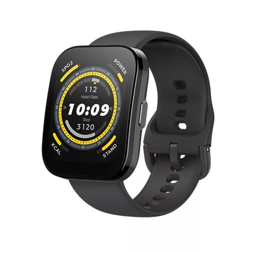 Amazfit Bip 5 スマートウォッチ、1.91 インチ大画面、Bluetooth 通話、Alexa、GPS、10 日間のバッテリー寿命、心拍数付きフィットネス トラッカー、血中酸素モニタリング