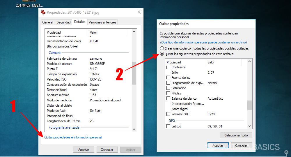 Qué son y cómo borrar los metadatos de una foto en Windows 10 y WIndows 11