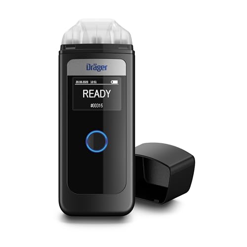 Dräger Alcotest 4000 | Alcoholímetro Digital Profesional confiable | Probador portátil de Alcohol multilingüe y recargable | Medidor Oficial de policía