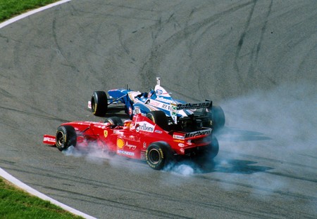 Villeneuve Schumacher Jerez F1 1997