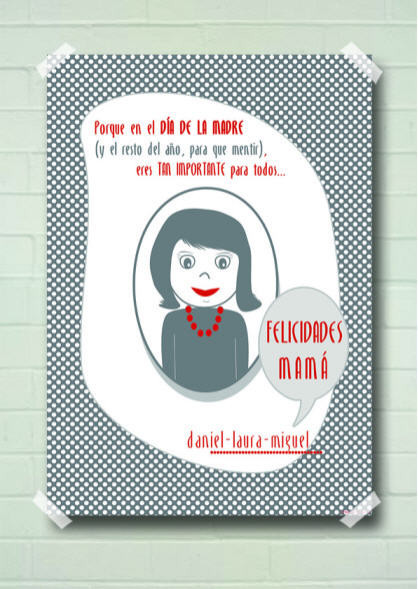 ¿Un regalo personalizado para el Día de la Madre?: las láminas que felicitan a la mujer más importante en la vida de los niños