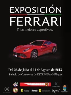 Cartel Exposición Ferrari Estepona 2013