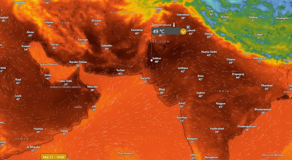 Pakistán ha marcado 49 grados en mayo: hay partes del mundo acercándose peligrosamente al límite fisiológico del ser humano
