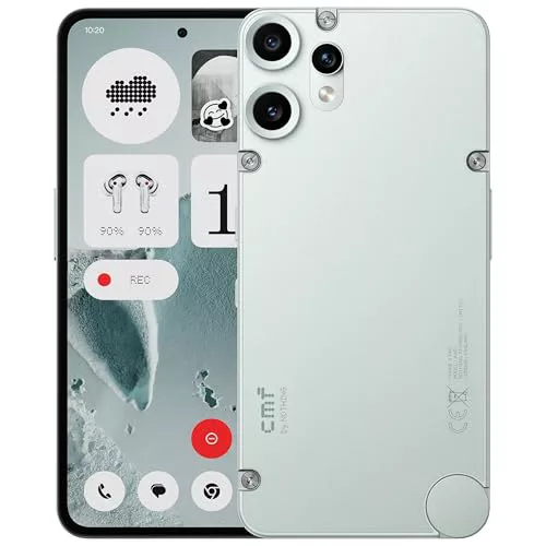 CMF Phone 2 Pro 128GB – Smartphone 5G Libre con cámara de 50 MP y Zoom 20x, Pantalla AMOLED FHD+ de 6,77" 120 Hz, Gran Batería de 5000 mAh de Larga duración y Nothing OS 3.2 – Verde Claro