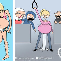 Las "graciosísimas" ilustraciones de una madre acerca del embarazo y la maternidad