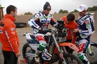 Marc Coma y Joan Pedrero preparan el Dakar 2012